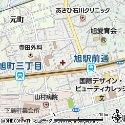 高知県高知市旭町3丁目23周辺の地図