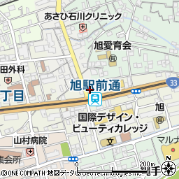 高知県高知市旭町2丁目48周辺の地図