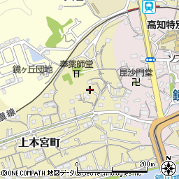 高知県高知市上本宮町58周辺の地図