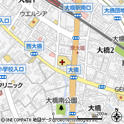 西日本シティ銀行マックスバリュエクスプレス大橋店 ＡＴＭ周辺の地図