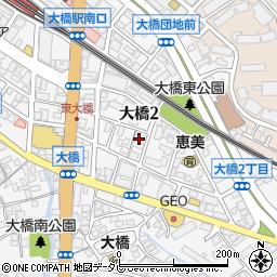 森田修学館大橋校周辺の地図