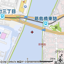 新葛島橋周辺の地図