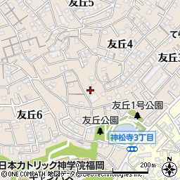 コスミック友丘パート４周辺の地図