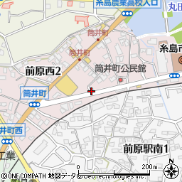 トヨタレンタリース福岡前原店周辺の地図