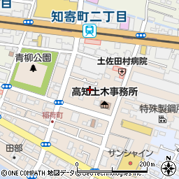 高知県高知市稲荷町周辺の地図