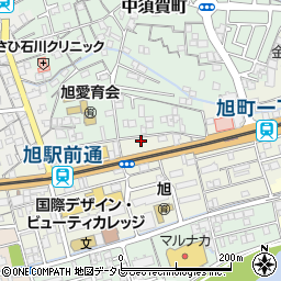 高知県高知市旭町2丁目61周辺の地図