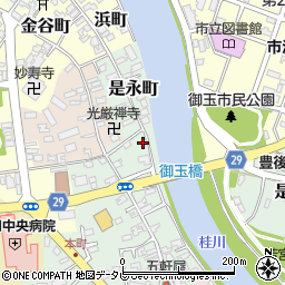 渡邉クリーニング店周辺の地図