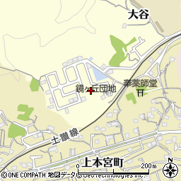 高知県高知市大谷周辺の地図
