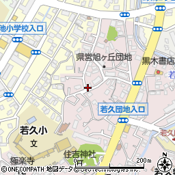 福岡県公営住宅旭ケ丘団地１０棟周辺の地図
