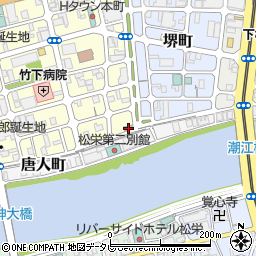 高知県高知市与力町9-5周辺の地図