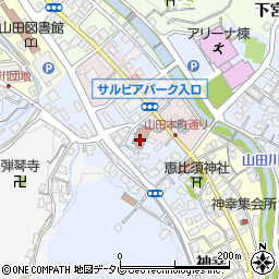上山田住民ホール周辺の地図