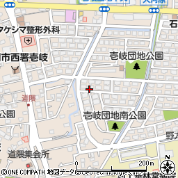 福岡県福岡市西区壱岐団地127-14周辺の地図