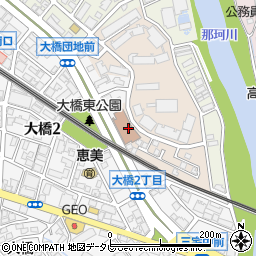 福岡県福岡市南区大橋団地5周辺の地図