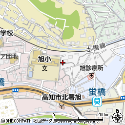 高知県高知市水源町45周辺の地図