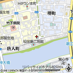 高知県高知市与力町9周辺の地図