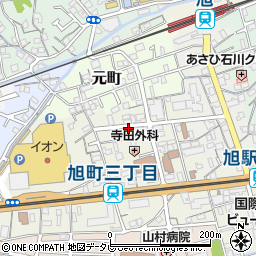 高知県高知市南元町周辺の地図
