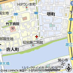 高知県高知市与力町9-2周辺の地図