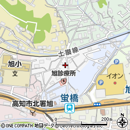 高知県高知市水源町周辺の地図