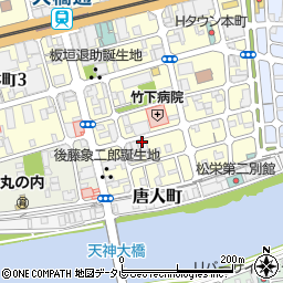 日本キリスト改革派南与力町教会周辺の地図