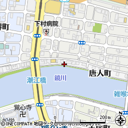 高知県高知市唐人町7周辺の地図