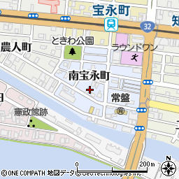 高知県高知市南宝永町14周辺の地図