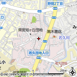 福岡県公営住宅旭ケ丘団地７棟周辺の地図