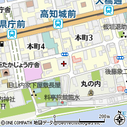 日本電通株式会社　高知営業所周辺の地図