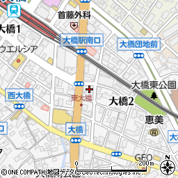 ふきや 大橋店周辺の地図