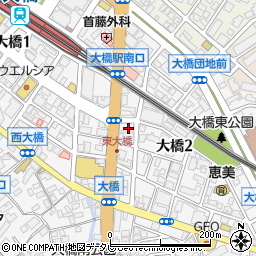 ふきや 大橋店周辺の地図