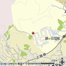 鏡ヶ丘三号公園周辺の地図
