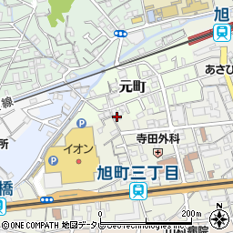高知県高知市元町26周辺の地図