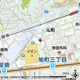 高知県高知市元町27周辺の地図