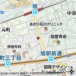 高知県高知市旭駅前町周辺の地図