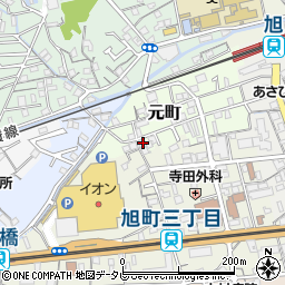 高知県高知市元町25周辺の地図