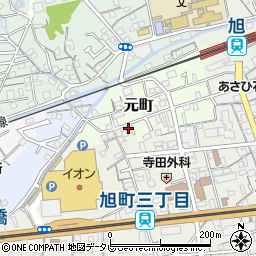 高知県高知市元町23周辺の地図