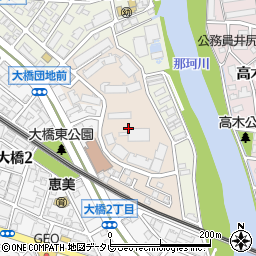 福岡県福岡市南区大橋団地周辺の地図