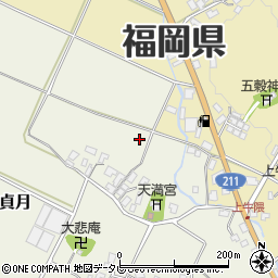 福岡県嘉麻市貞月周辺の地図