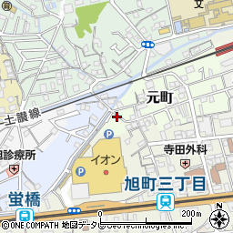高知県高知市元町32周辺の地図