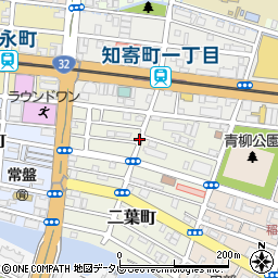 高知県高知市二葉町周辺の地図
