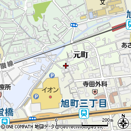 高知県高知市元町36周辺の地図