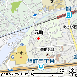 高知県高知市元町22周辺の地図