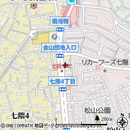 福岡銀行七隈支店周辺の地図