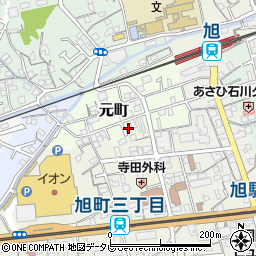 高知県高知市元町20周辺の地図