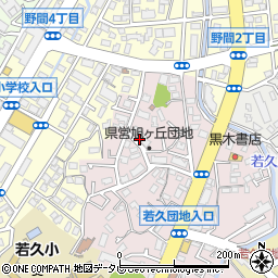 福岡県公営住宅旭ケ丘団地５棟周辺の地図