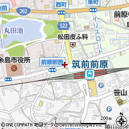 駅前のバル周辺の地図