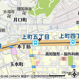 四国銀行上町５丁目 ＡＴＭ周辺の地図