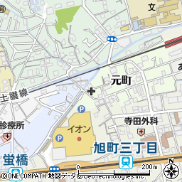 高知県高知市元町35周辺の地図