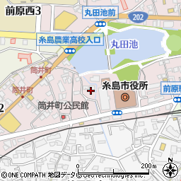 糸島市役所本庁舎　会計課周辺の地図