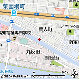 高知県高知市農人町6周辺の地図