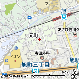 高知県高知市元町16周辺の地図